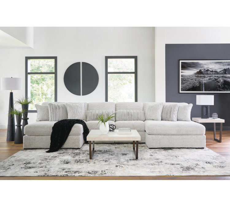 Snodoodle 4-Piece Sectional with Chaise - Arctic