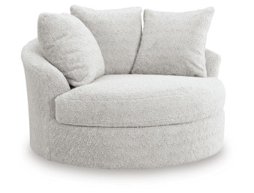 Snodoodle Oversized Swivel Accent Chair - Arctic