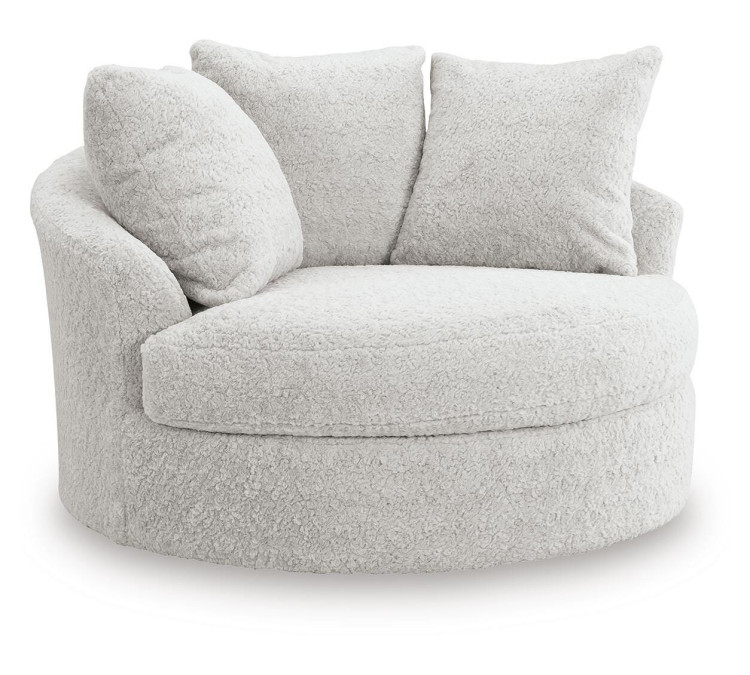 Snodoodle Oversized Swivel Accent Chair - Arctic