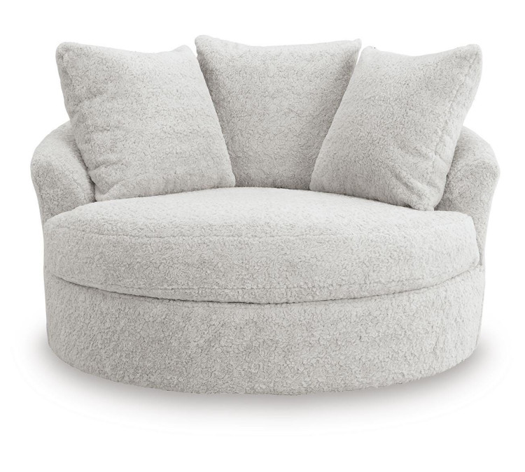 Snodoodle Oversized Swivel Accent Chair - Arctic