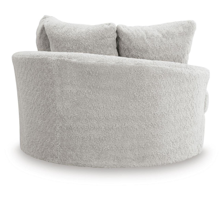 Snodoodle Oversized Swivel Accent Chair - Arctic