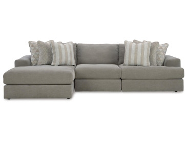 Avaliyah 3-Piece Sectional with Chaise - Ash