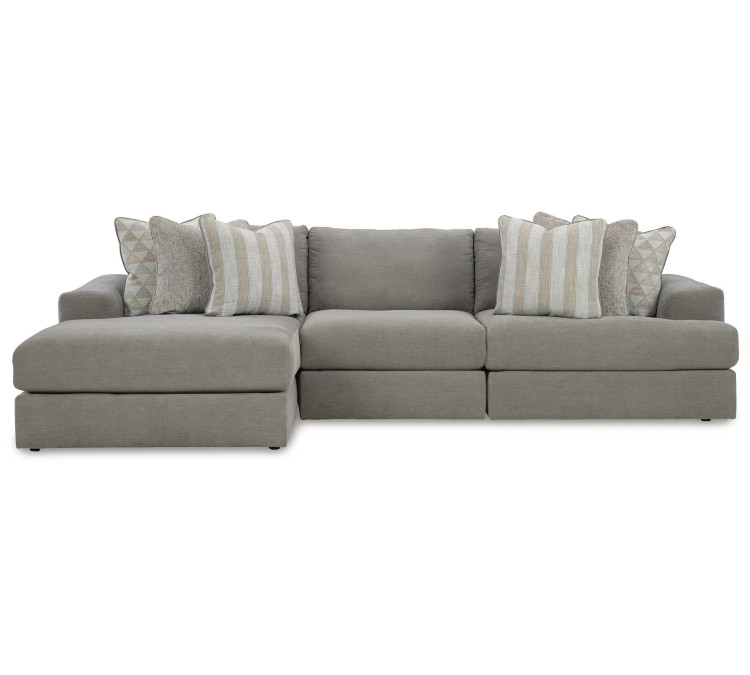 Avaliyah 3-Piece Sectional with Chaise - Ash