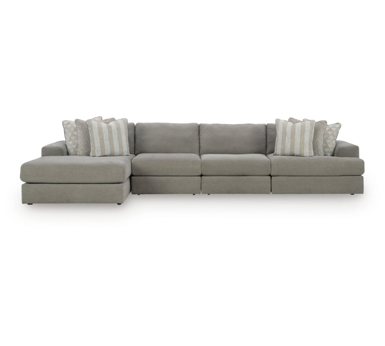 Avaliyah 4-Piece Sectional with Chaise - Ash