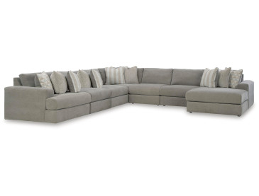 Avaliyah 7-Piece Sectional with Chaise - Ash