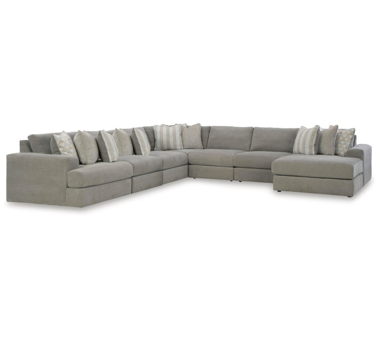 Avaliyah 7-Piece Sectional with Chaise - Ash
