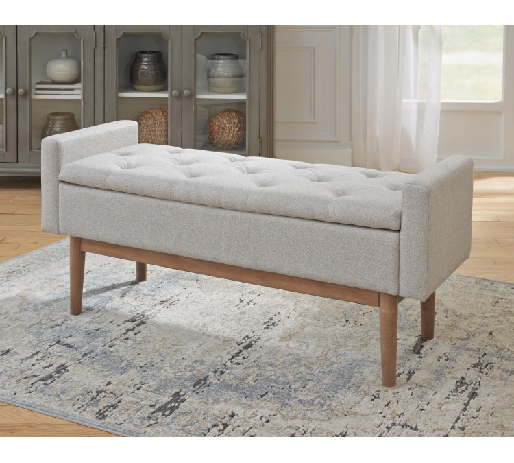 Briarson Storage Bench - Beige/Brown