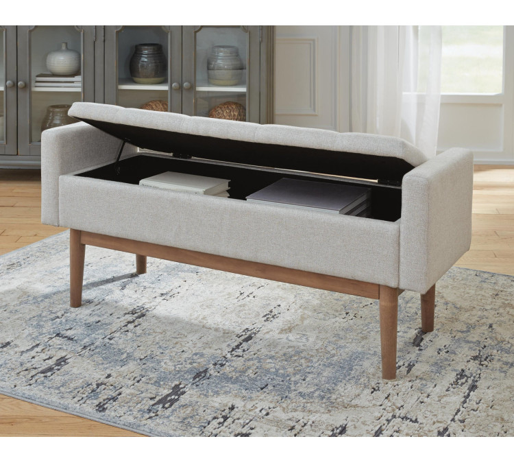 Briarson Storage Bench - Beige/Brown