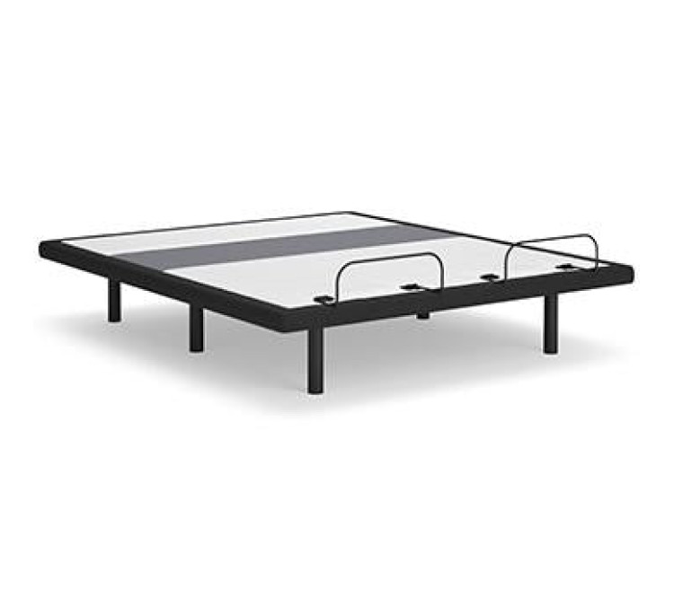 Best Base with Lumbar and Audio Adjustable Base - Charcoal Gray / Queen