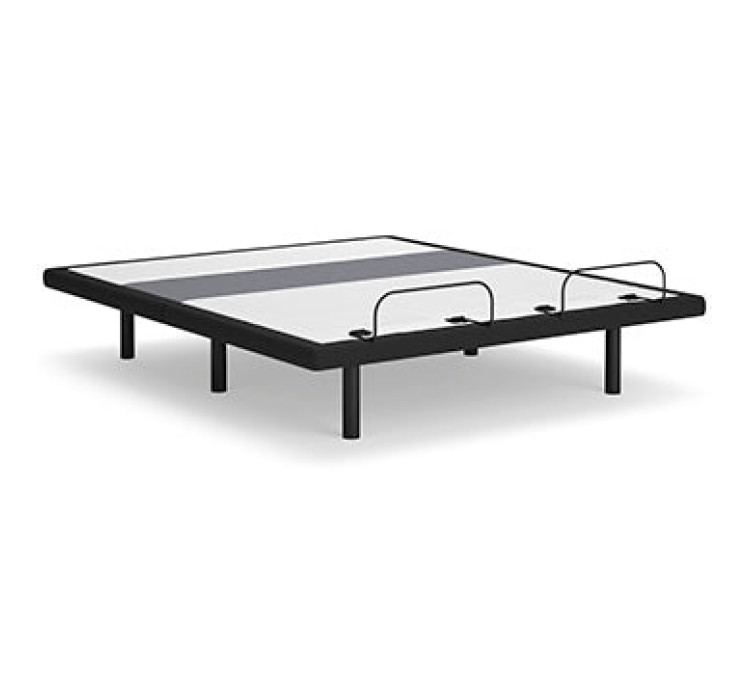 Best Base with Lumbar and Audio Adjustable Base - Charcoal Gray / Queen