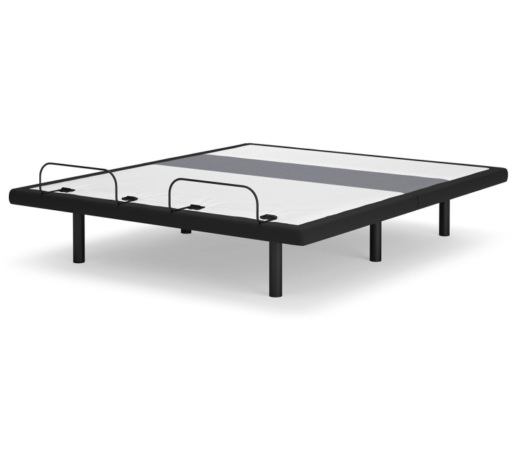 Best Base with Lumbar and Audio Adjustable Base - Charcoal Gray / Queen