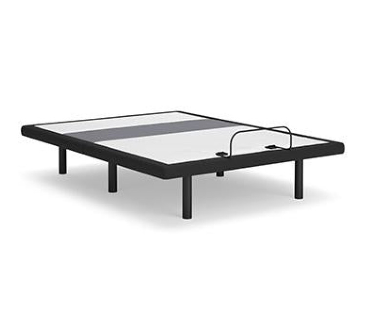 Best Base with Lumbar and Audio Adjustable Base - Charcoal Gray / Queen