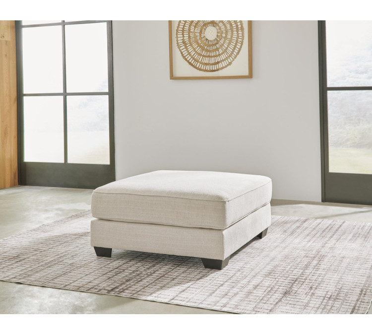 Lerenza Oversized Accent Ottoman - Birch
