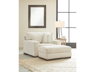 Maggie Chair and Ottoman - Birch