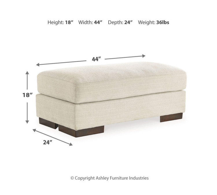 Maggie Ottoman - Birch