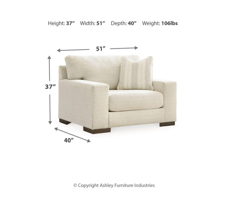 Maggie Oversized Chair - Birch