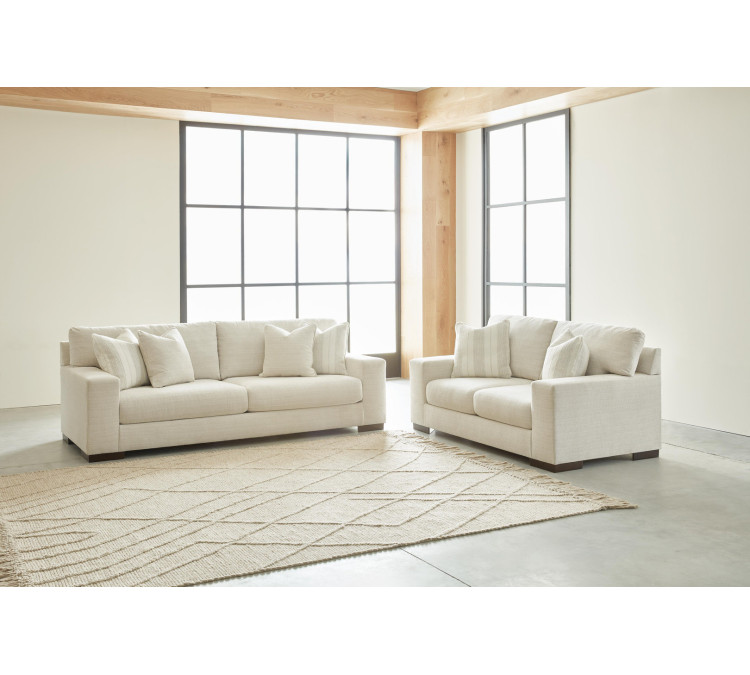 Maggie Sofa and Loveseat - Birch
