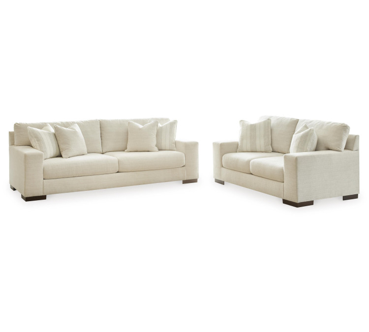Maggie Sofa and Loveseat - Birch