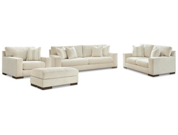 Maggie Sofa, Loveseat, Chair and Ottoman - Birch