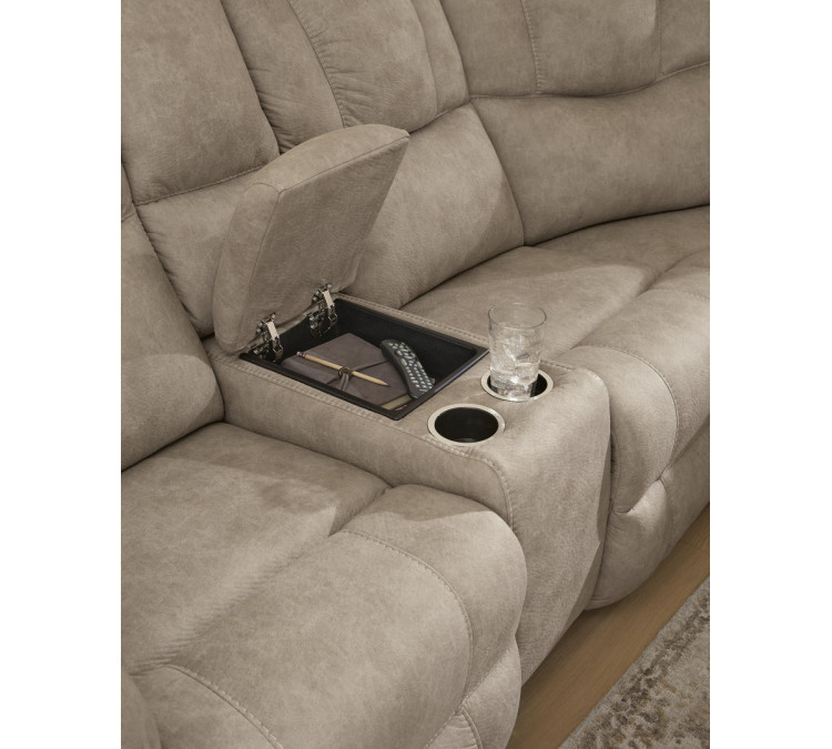 Ravenswaye 3-Piece Reclining Sectional with Console - Birch