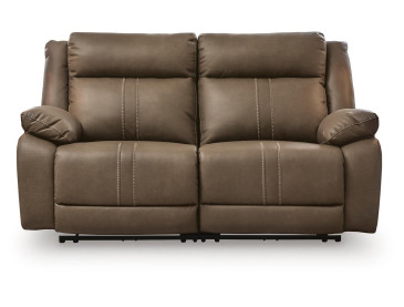 Max-Media 2-Piece Power Reclining Sectional Loveseat - Biscotti