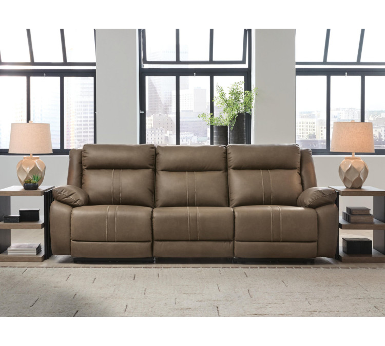 Max-Media 3-Piece Power Sectional Reclining Sofa - Biscotti