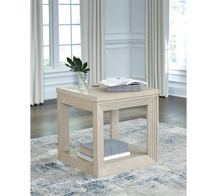 Marxhart End Table - Bisque