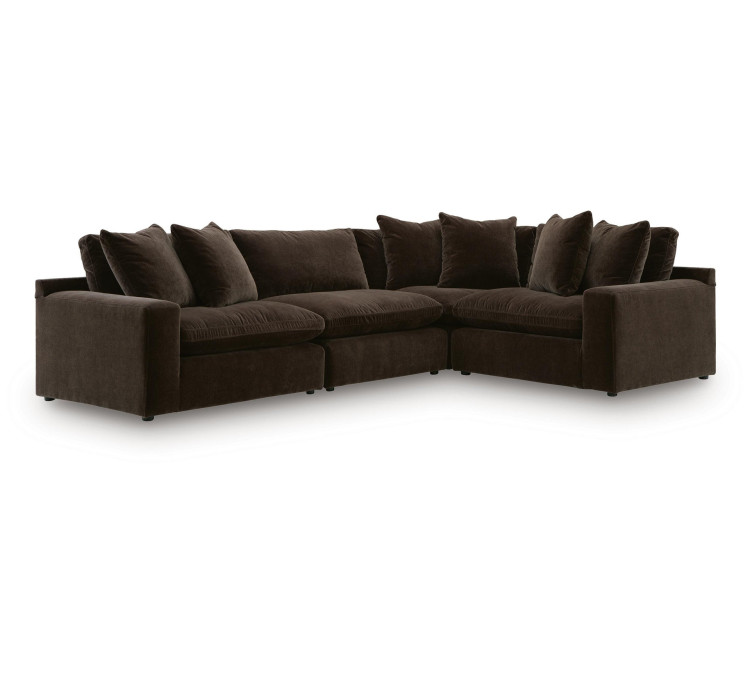 Maxton Heights 4-Piece Sectional - Bittersweet