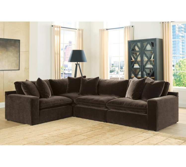 Maxton Heights 4-Piece Sectional - Bittersweet