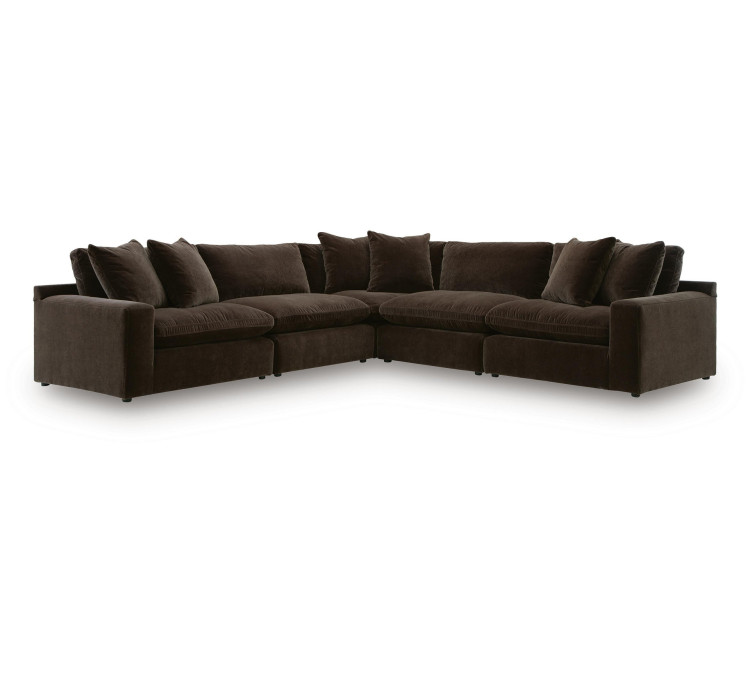 Maxton Heights 5-Piece Sectional - Bittersweet