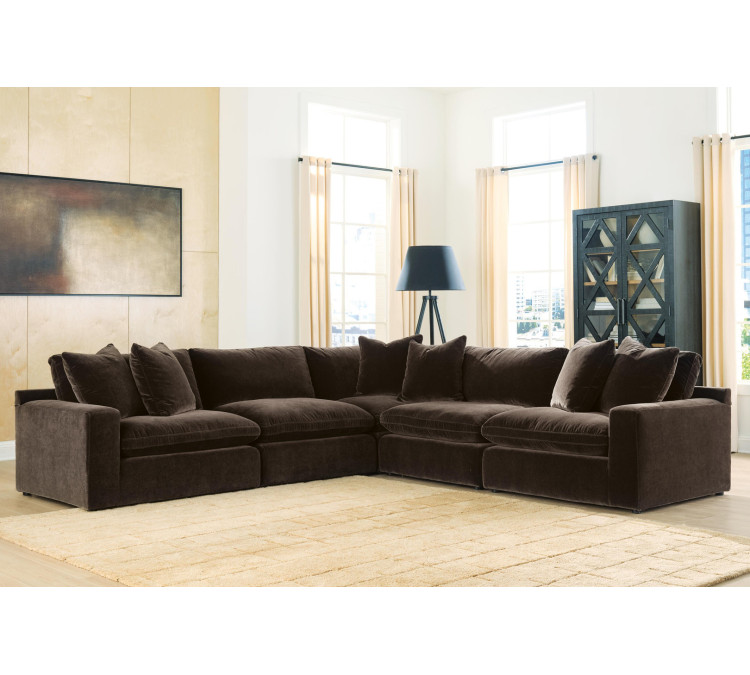 Maxton Heights 5-Piece Sectional - Bittersweet