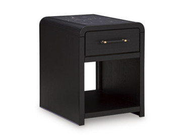 Clanden End Table - Black