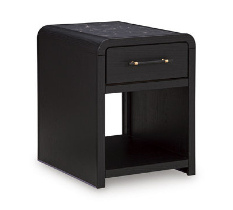 Clanden End Table - Black