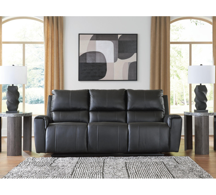 Danemere Reclining Sofa - Black