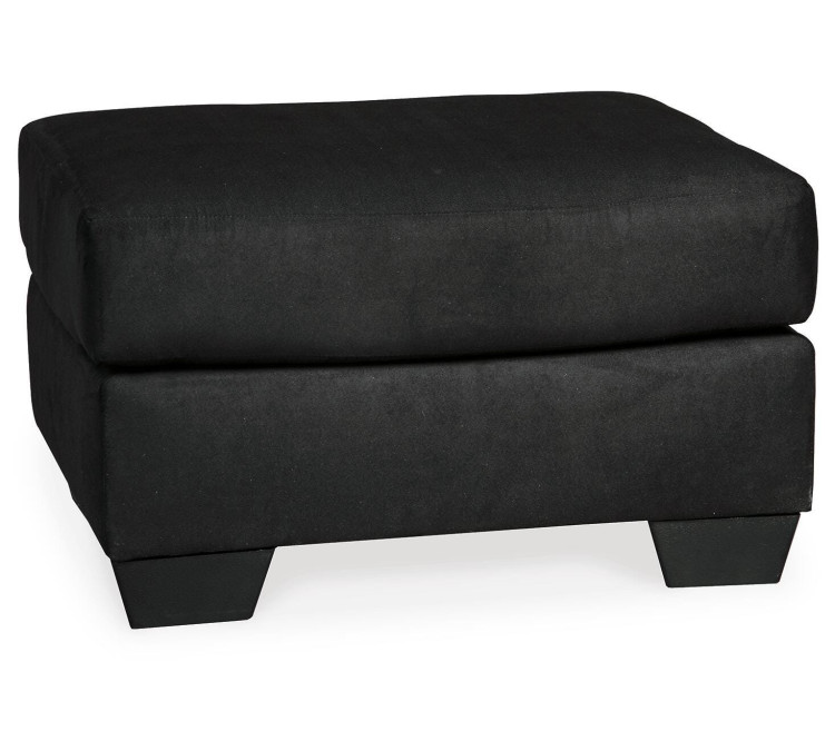 Darcy Chair and Ottoman - Black