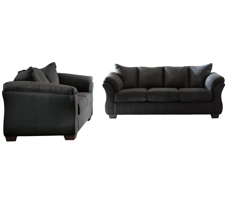 Darcy Sofa and Loveseat - Black