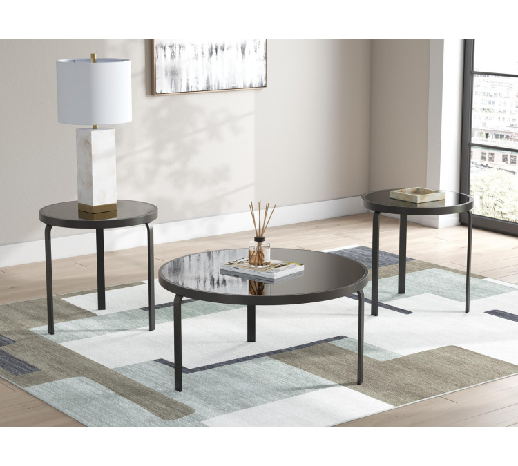Dorylin Table (Set of 3) - Black