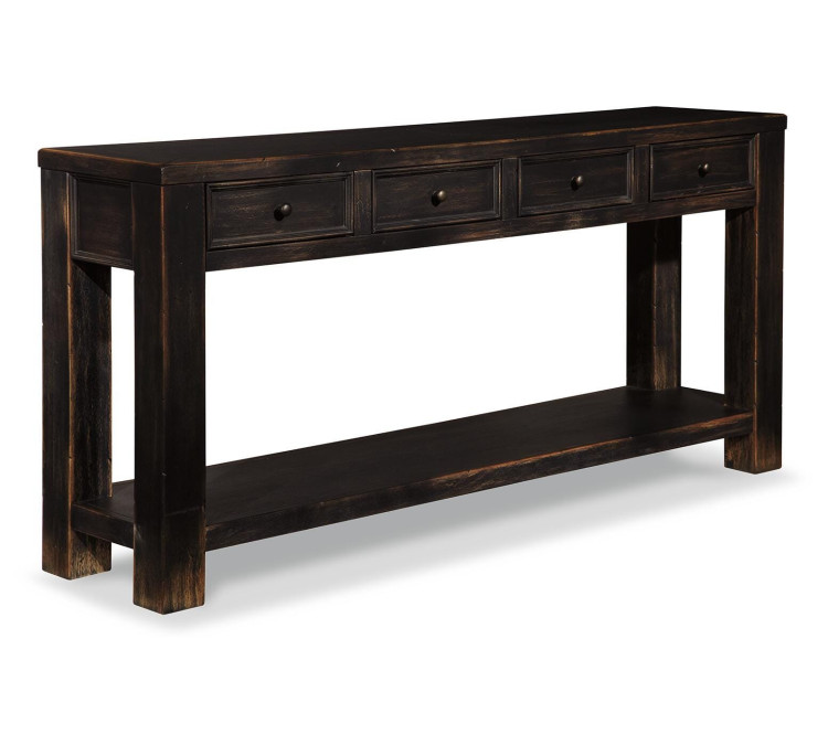 Gavelston Sofa/Console Table - Black