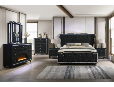 Crystal Peaks 5pc Set with Fireplace