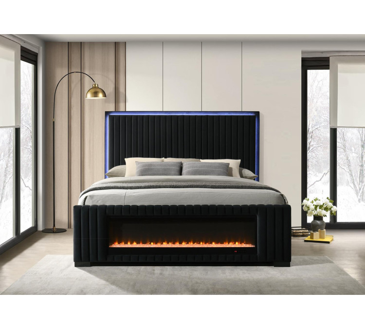 Velvet Amber Bed