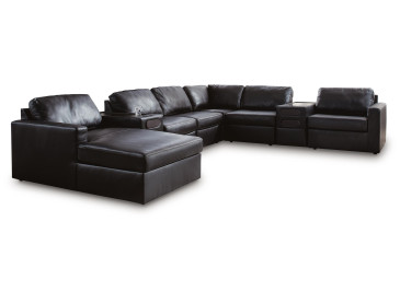 Modmax II 8-Piece Sectional with Chaise and Audio Consoles - Black
