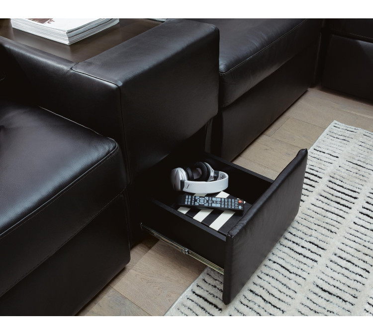 Modmax II 8-Piece Sectional with Chaise and Storage Consoles - Black