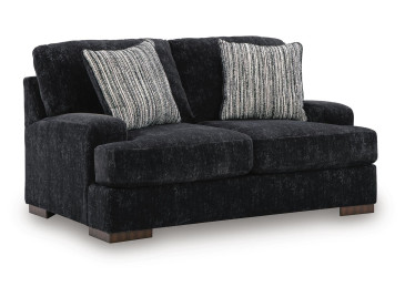 Whitmore Manor Loveseat - Black Pearl