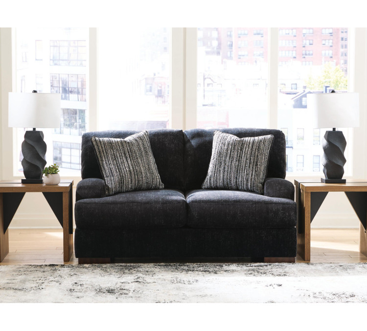 Whitmore Manor Loveseat - Black Pearl