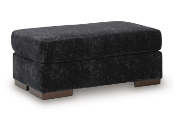 Whitmore Manor Ottoman - Black Pearl