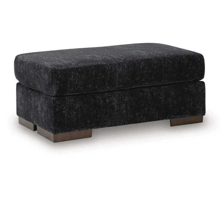 Whitmore Manor Ottoman - Black Pearl