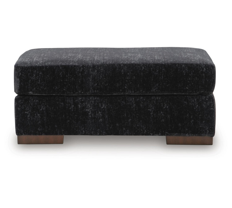 Whitmore Manor Ottoman - Black Pearl