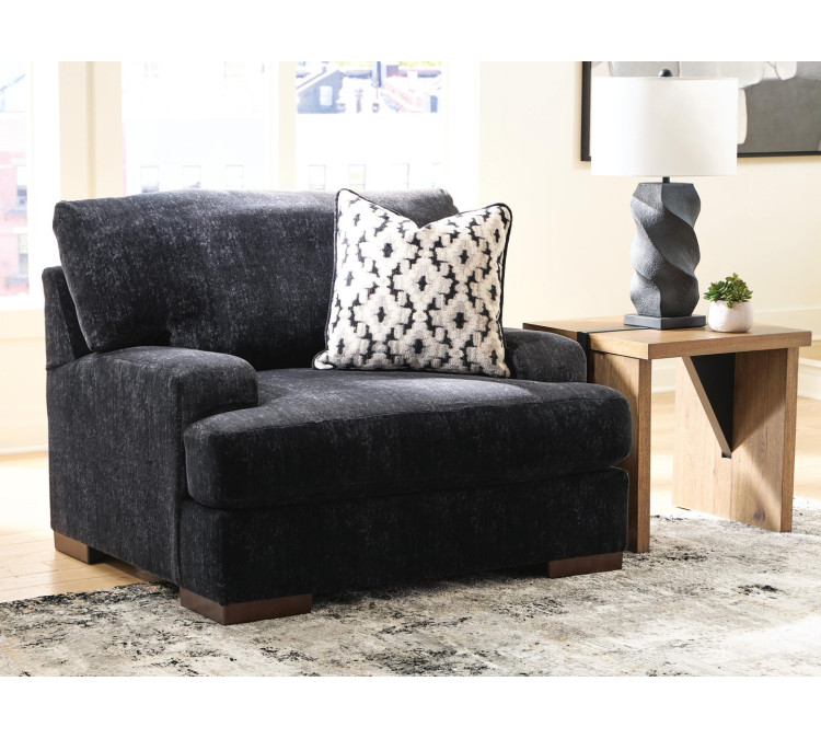 Whitmore Manor Oversized Chair - Black Pearl