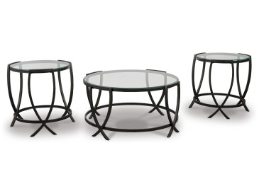 Tarrin Table (Set of 3) - Black
