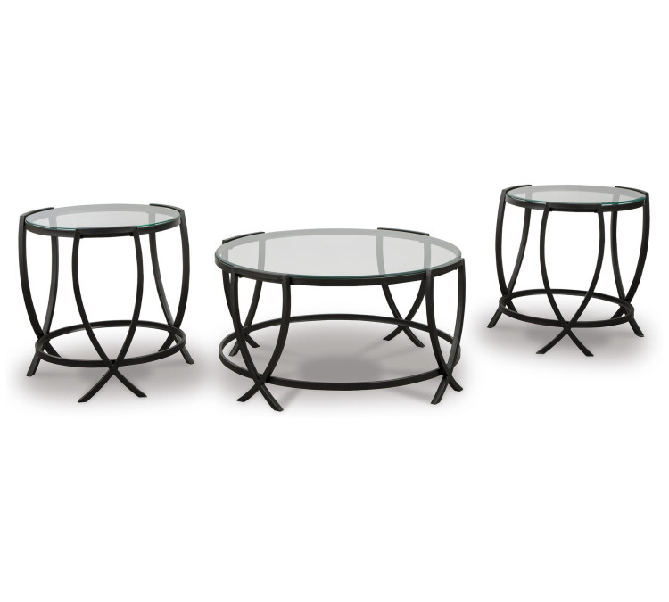 Tarrin Table (Set of 3) - Black